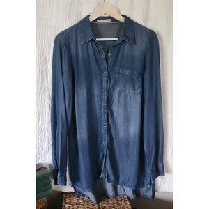 Maurices denim button-up shirt